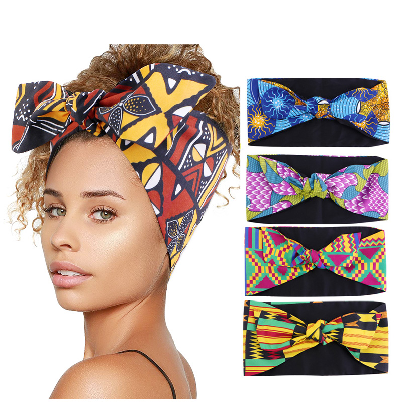 Stretch Strap Yoga - Fascia per capelli con stampa africana