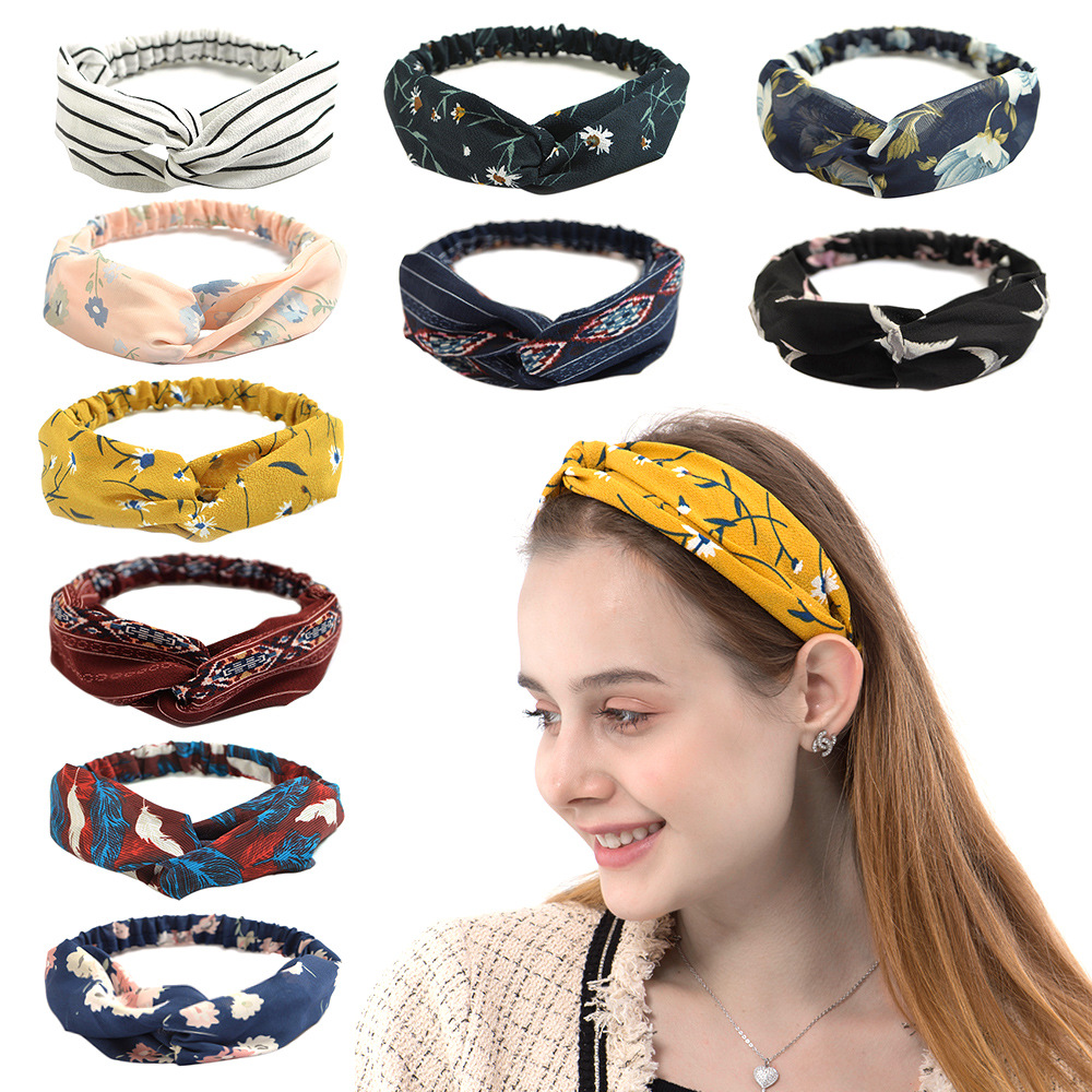 Stretch Strap Yoga - Fasce per capelli stile bohémien alla