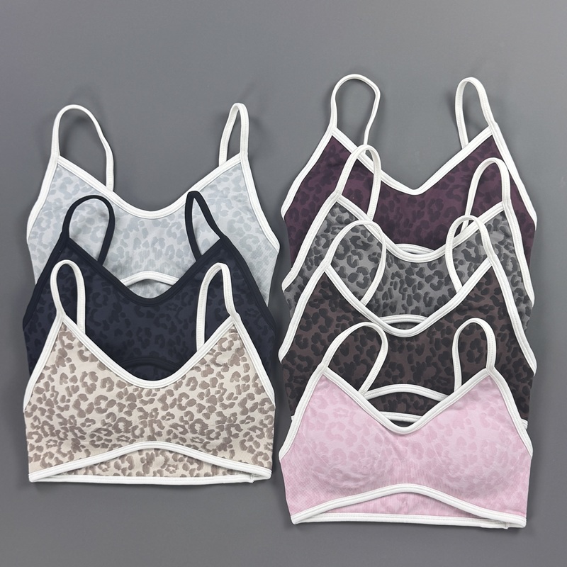 Stretch Strap Yoga - Reggiseno Sportivo da Donna con Stampa