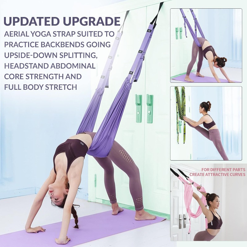 Stretch Strap Yoga - Set Amaca Regolabile per Yoga Aereo