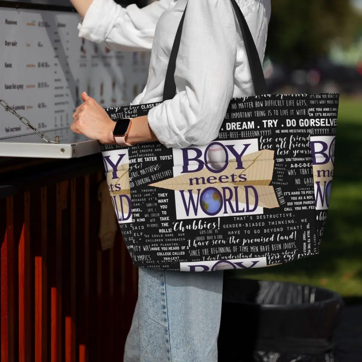 Borsa tote da spiaggia con cit - Yoga Fitness Quotes recensione e prezzo