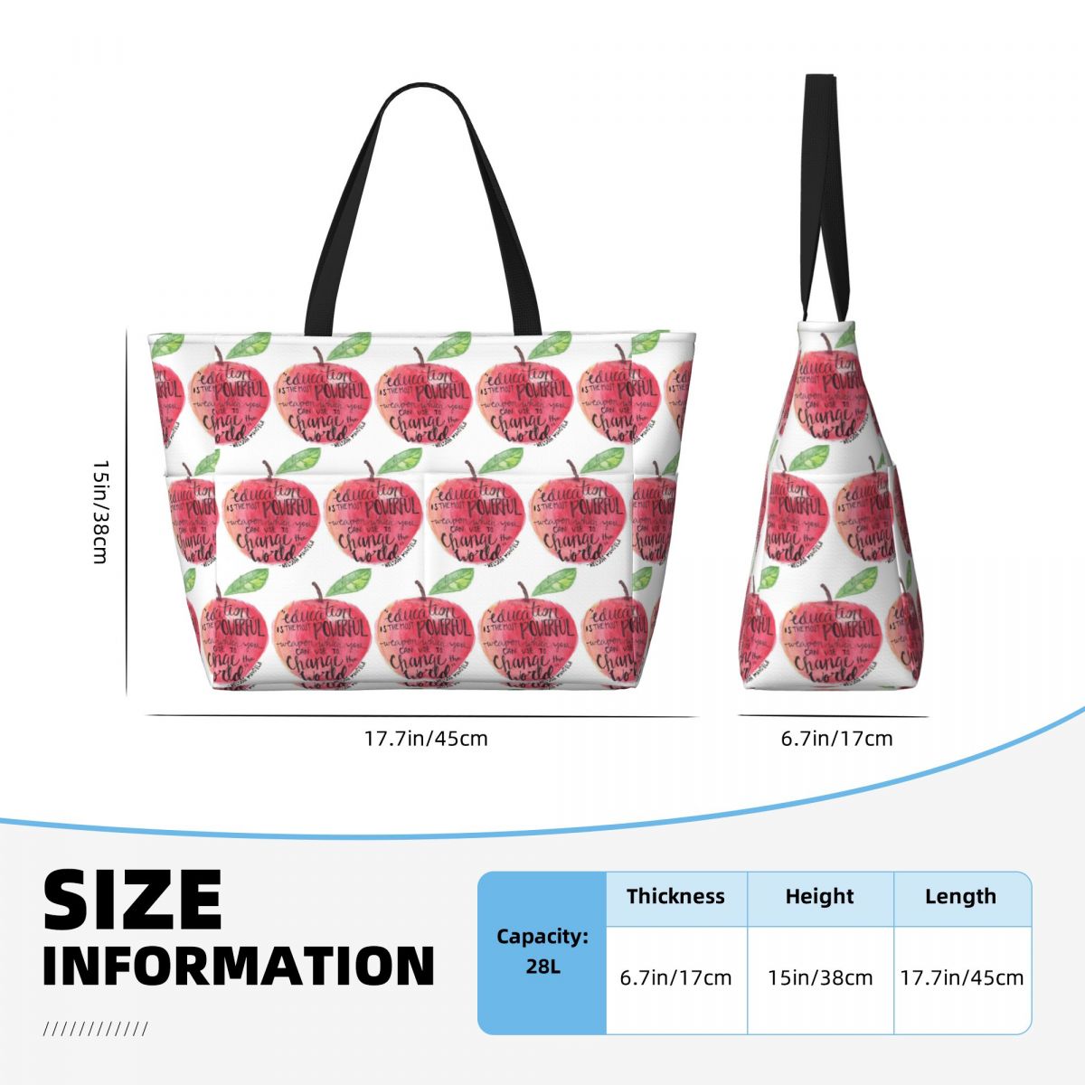 Borsa tote da spiaggia con cit - Yoga Fitness Quotes recensione e prezzo