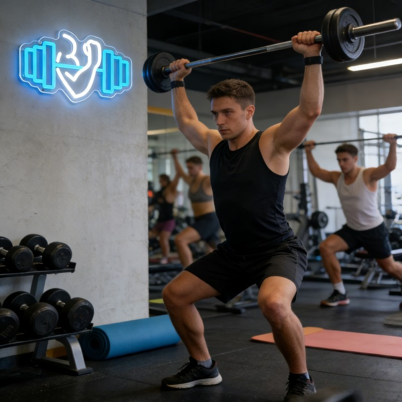 Insegna al Neon LED Bicep Dumb - Yoga Fitness Quotes recensione e prezzo